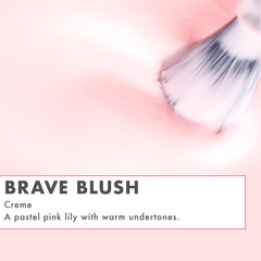 Olive & June Brave Blush swatches showing true color and high pigment
