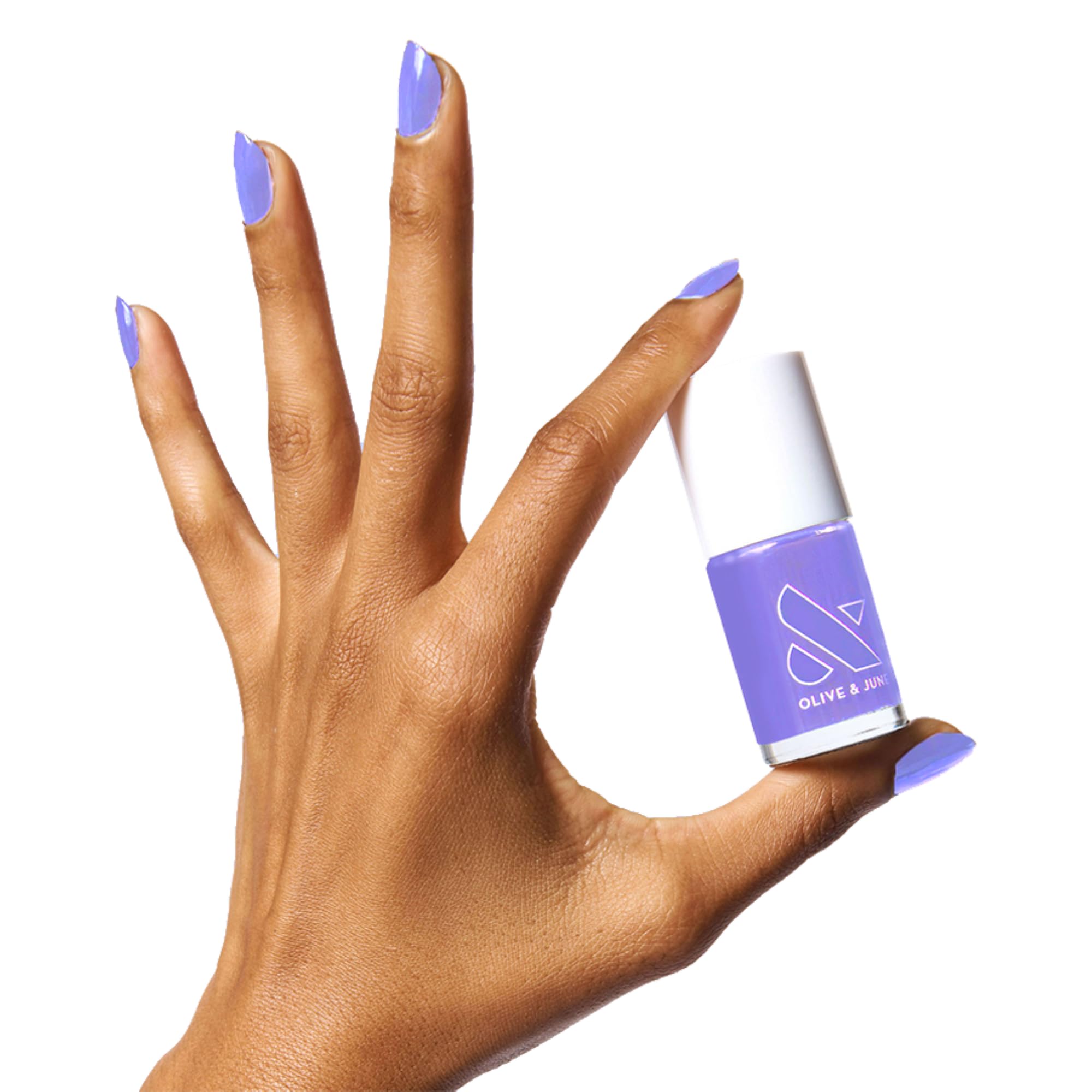 Olive & June front bottle showing Bold & Unshaken Purple and salon-grade pigment