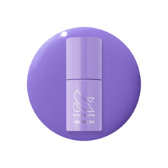Olive & June bottle front view showing bold purple color and glossy finish benefit