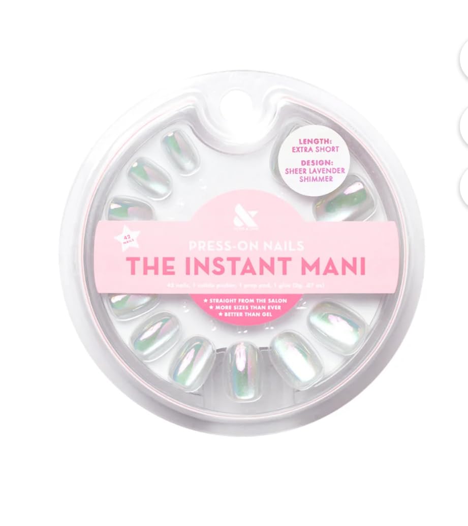 olive & june front packaging showing instant mani kit and eco benefits