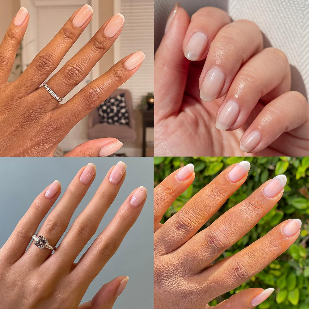 Olive & June plump gel-like finish close-up displaying glossy shine