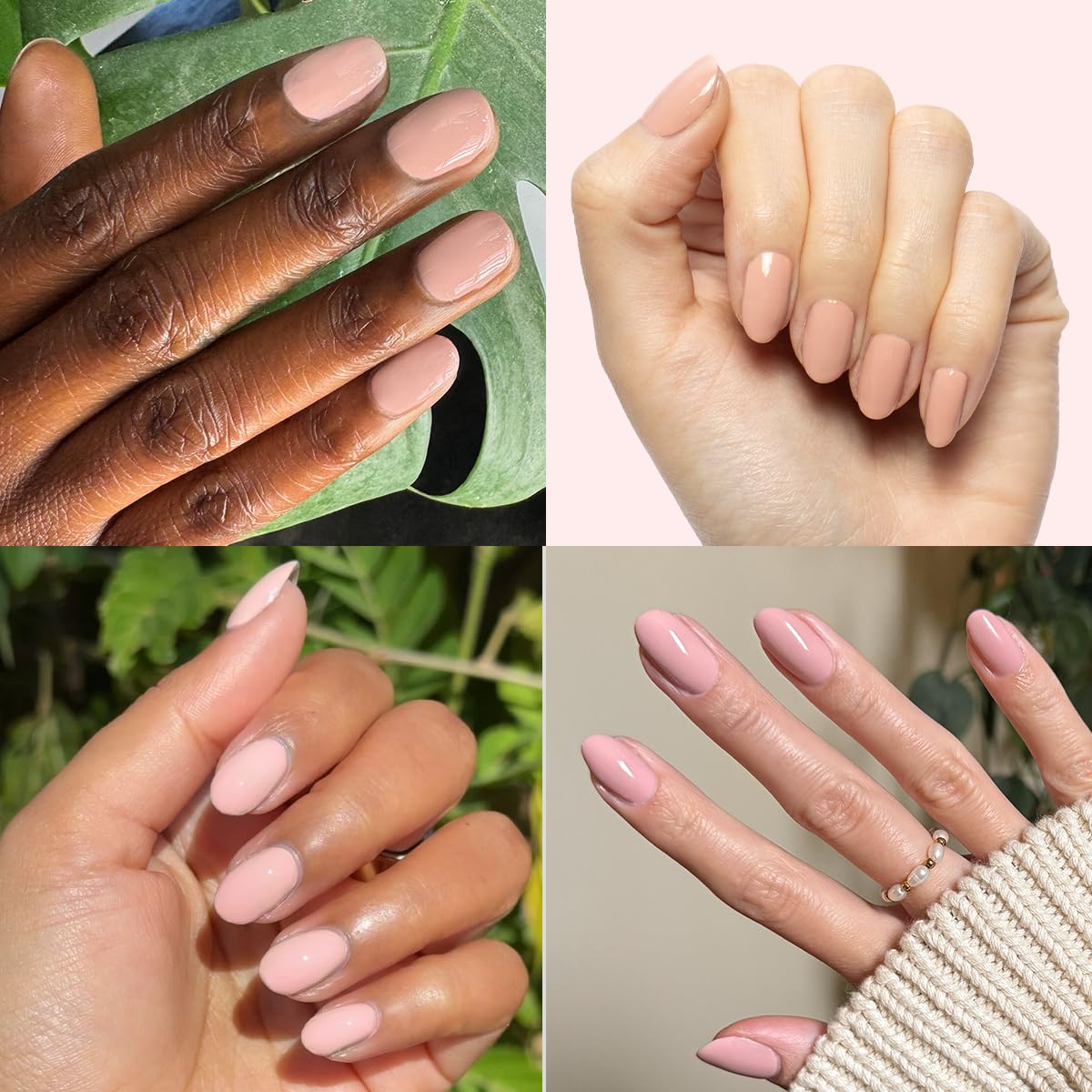 Olive & June polish curing under LED lamp for fast, even curing benefit