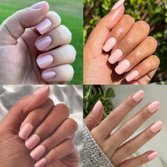 Olive & June nails worn in lifestyle scene showing salon-quality appearance