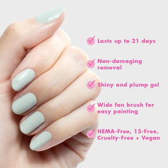 Olive & June gentle soak-off removal demonstrating damage-free nail care