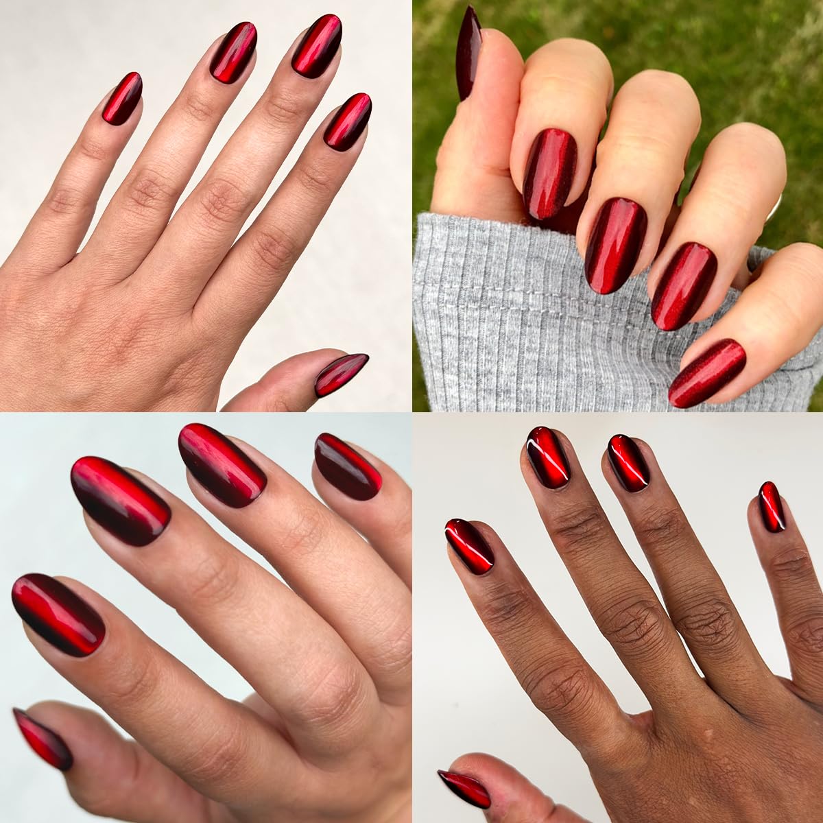 Olive & June model wearing press-ons highlighting salon-quality look