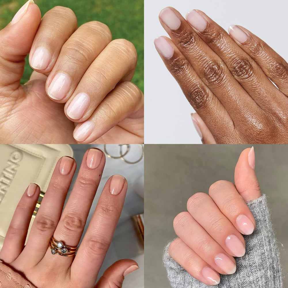 Olive & June polish applied on nails in-use for salon-quality look benefit