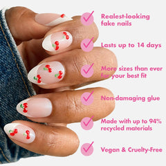 Olive & June nails on hand in lifestyle setting showing style