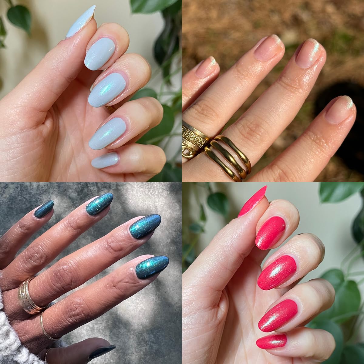 Application shot of Olive & June polish in use for precise, salon-style results benefit