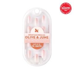 Olive & June close-up of nail surface highlighting shimmer and natural depth for realistic appearance