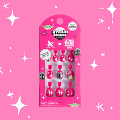 Olive & June array of 28 nails displaying 14 sizes for a precise kid fit