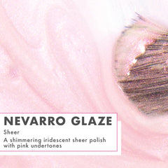 Olive & June brush stroke on nail demonstrating smooth application benefit