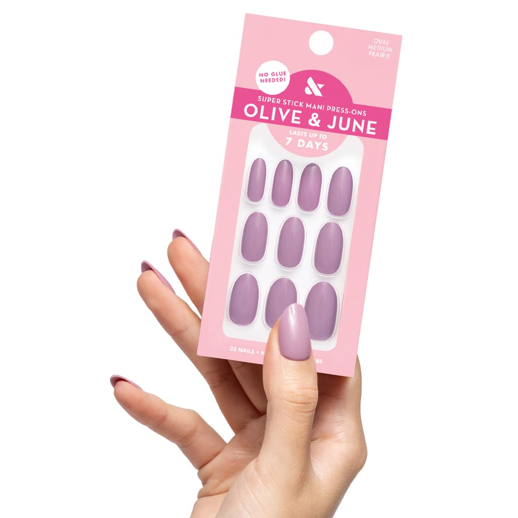 Olive & June packaging front showing Prairie Lavender and included tools benefit quick setup