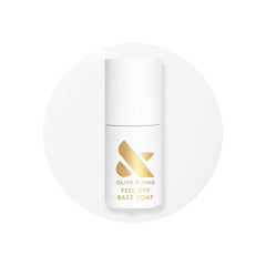 Olive & June front bottle shows branding and easy peel benefit