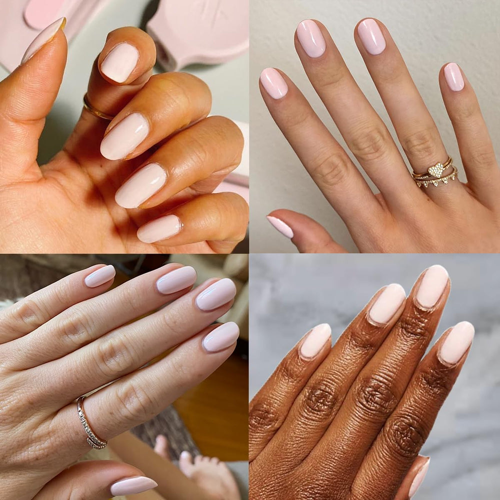 Olive & June plump gel-like finish reflecting light for salon shine