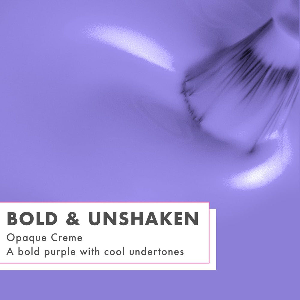Olive & June polish stroke on nail demonstrating smooth, streak-free coverage