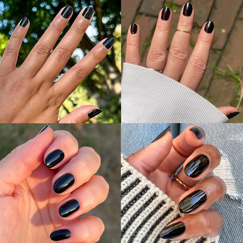 Olive & June polish texture macro highlighting high-gloss, smudge-resistant finish