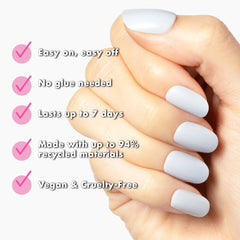 Olive & June nail surface texture detail highlighting natural look
