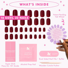 olive & june press-on nails worn on hands for effortless night-out style