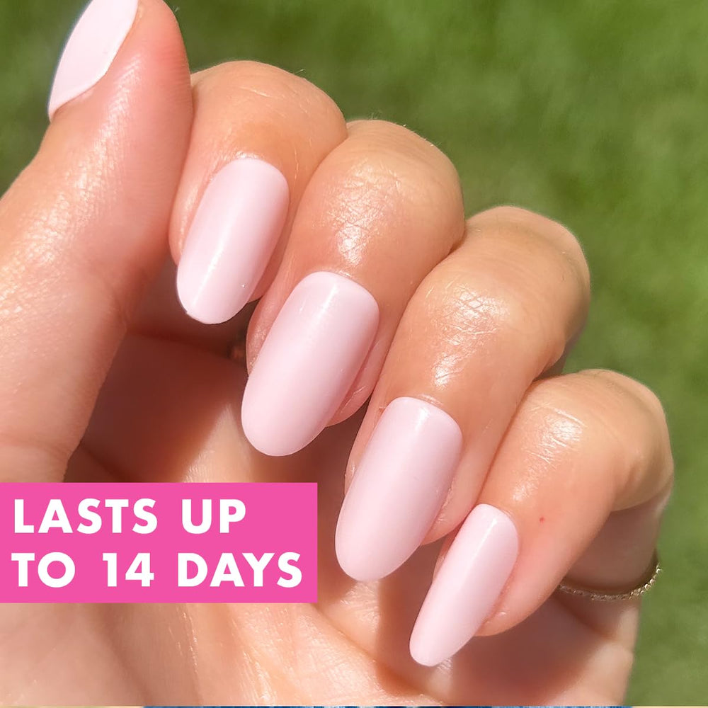 Olive & June press-ons on model hands demonstrating natural appearance and confidence boost