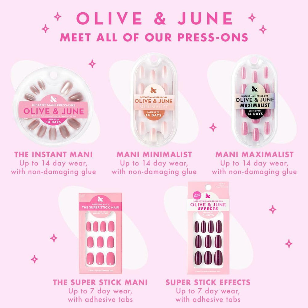 Olive & June recycled materials badge emphasizing eco-friendly build
