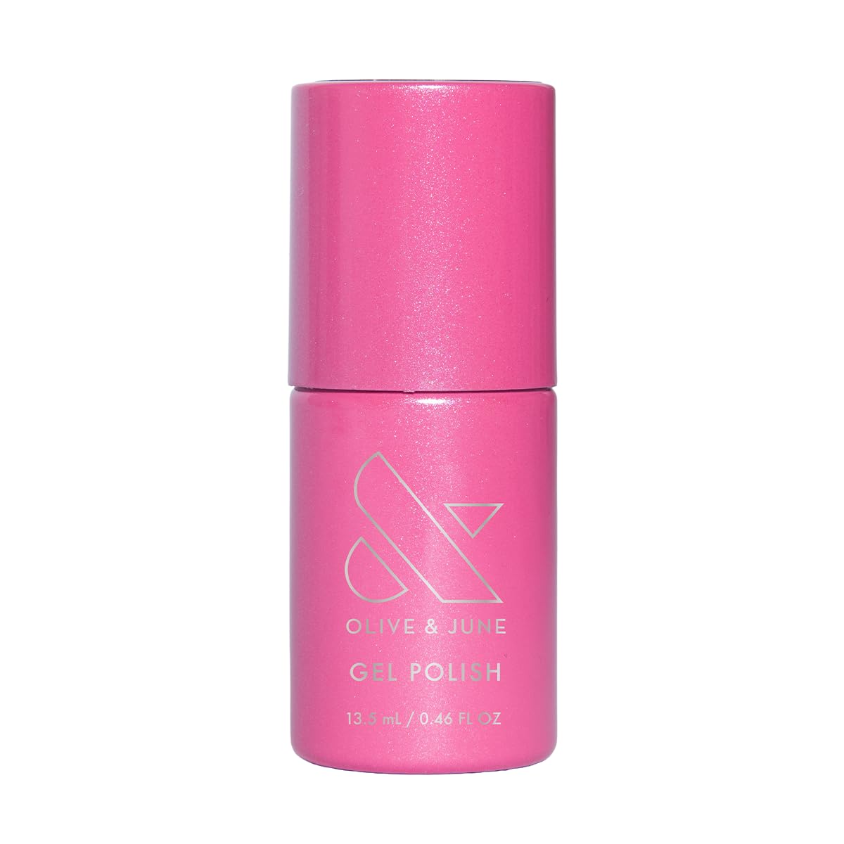 Olive & June Signet Pink bottle front view showing shade and glossy finish