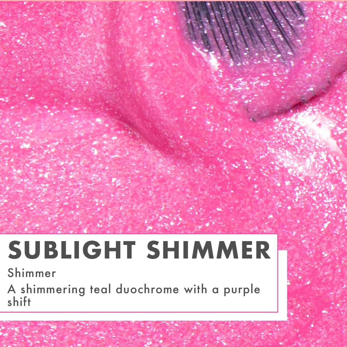 Olive & June swatch on skin showing true Signet Pink pigment payoff