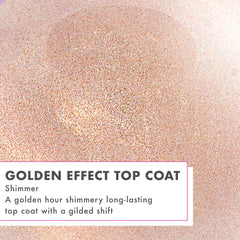 Olive & June applying golden polish stroke for even, streak-free finish