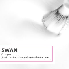 Olive & June swatch fan displaying true Swan white pigment for opaque coverage
