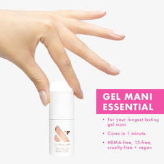 Olive & June base coat glossy texture close-up for high-shine benefit