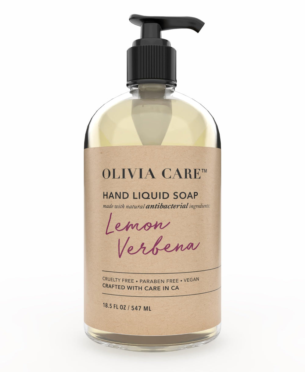 Olivia Care front bottle showing label and 18.5 fl oz size for clear identification and benefit