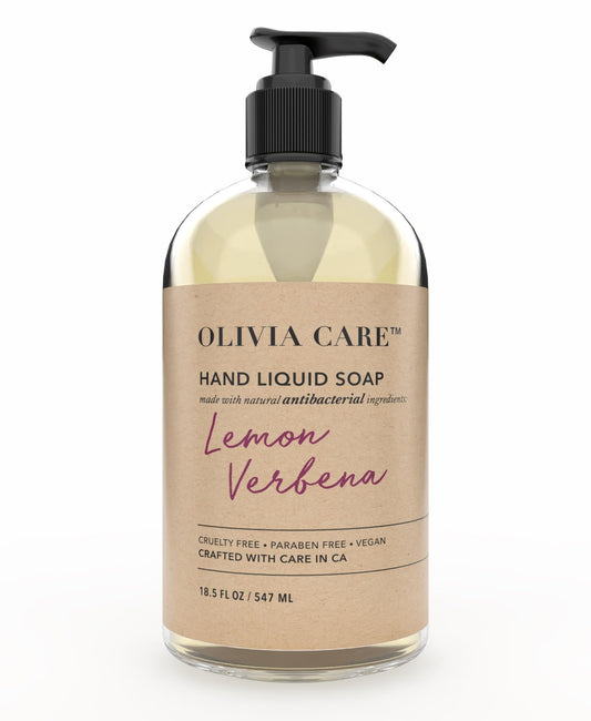 Olivia Care front bottle showing label and 18.5 fl oz size for clear identification and benefit