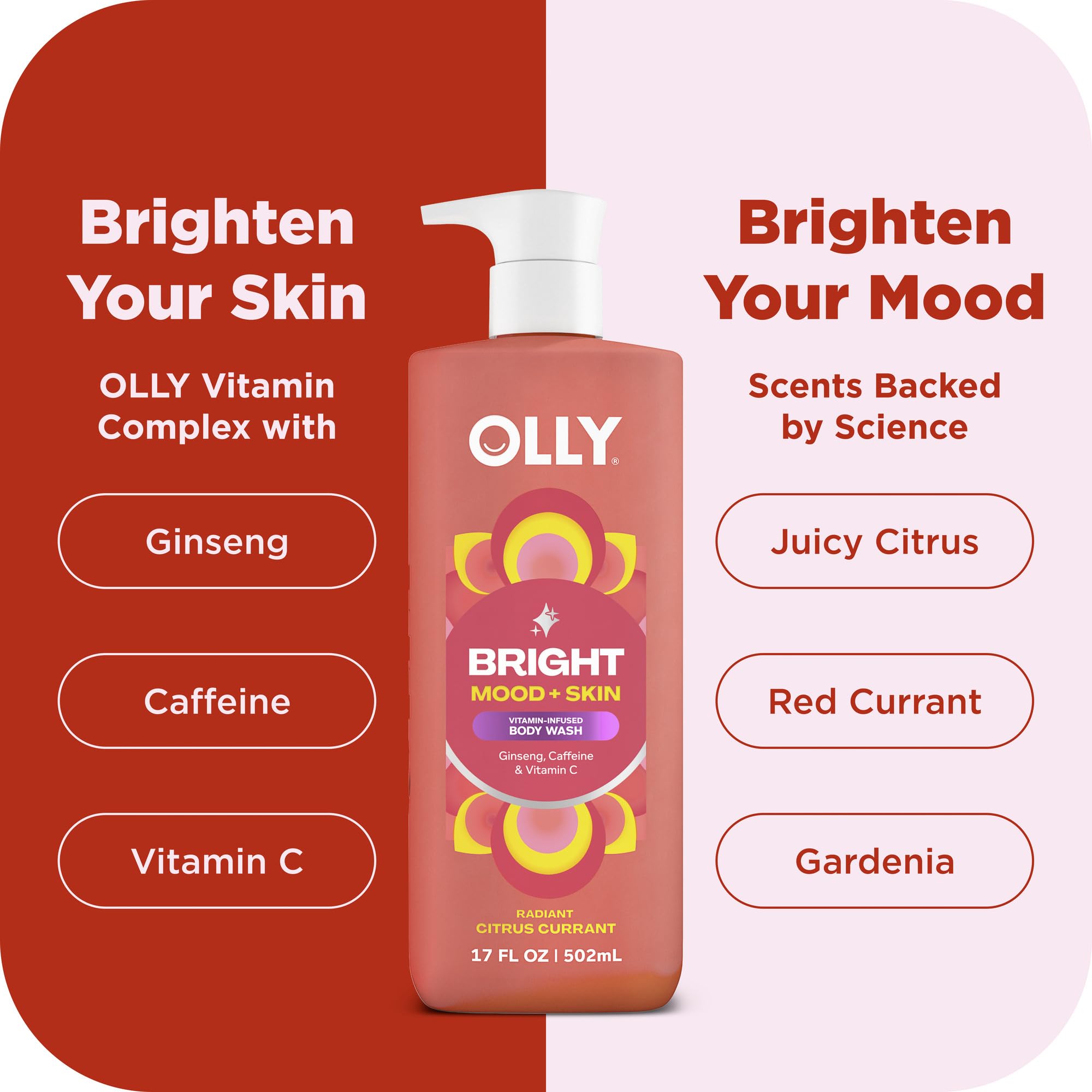 OLLY creamy lather close-up demonstrating moisturizing texture and gentle cleanse benefit
