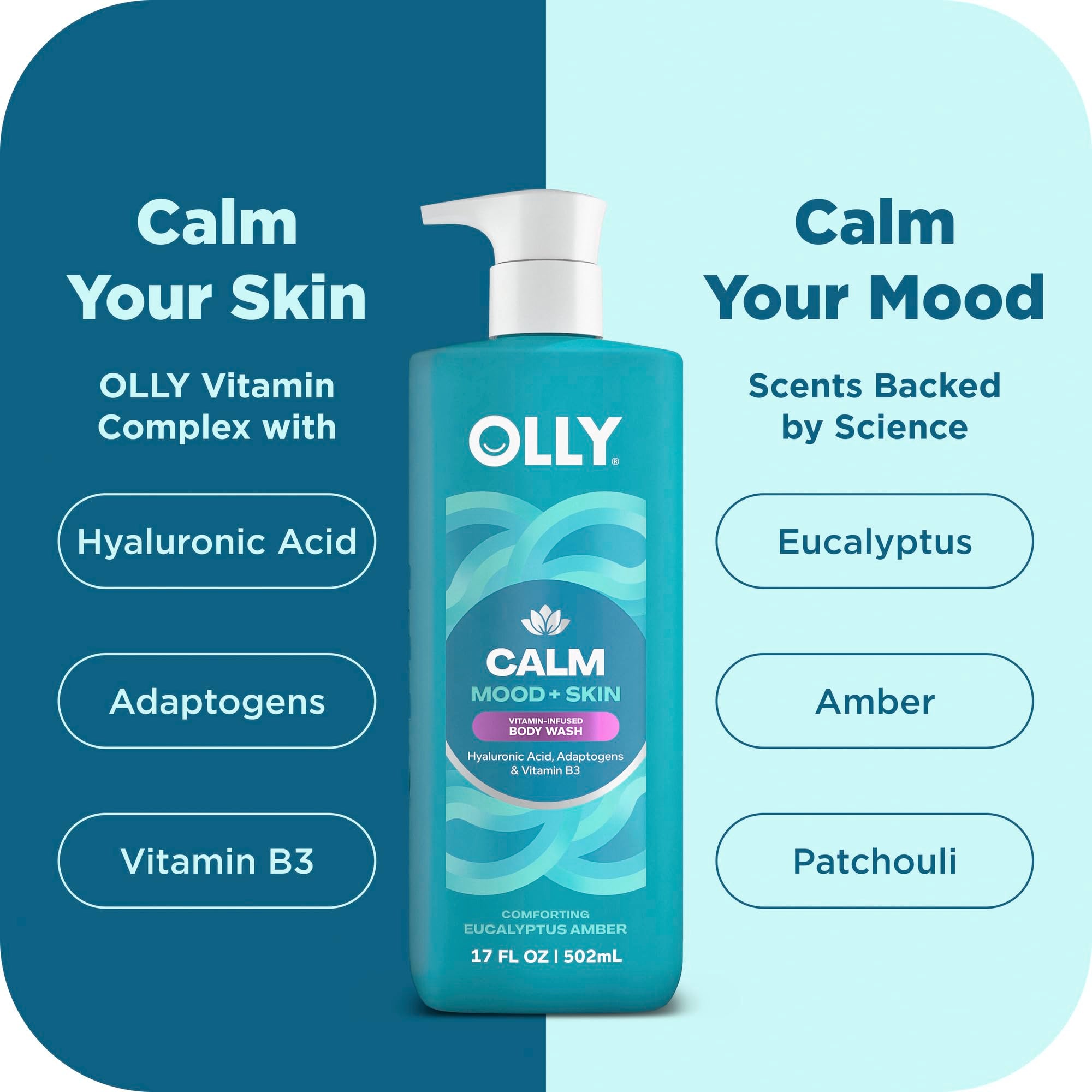 OLLY creamy gel texture close-up demonstrating hydrating formula benefit
