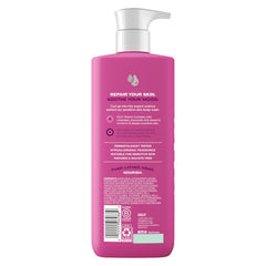 OLLY close-up of pump and label highlighting gentle formulation benefit