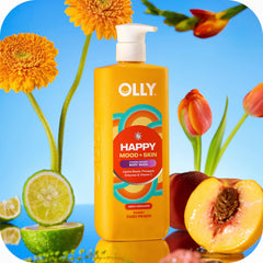 OLLY in-shower lifestyle scene creating an uplifting self-care moment