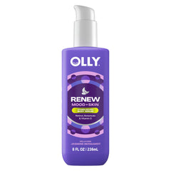 OLLY front bottle showing label and jasmine bergamot scent for calming routine