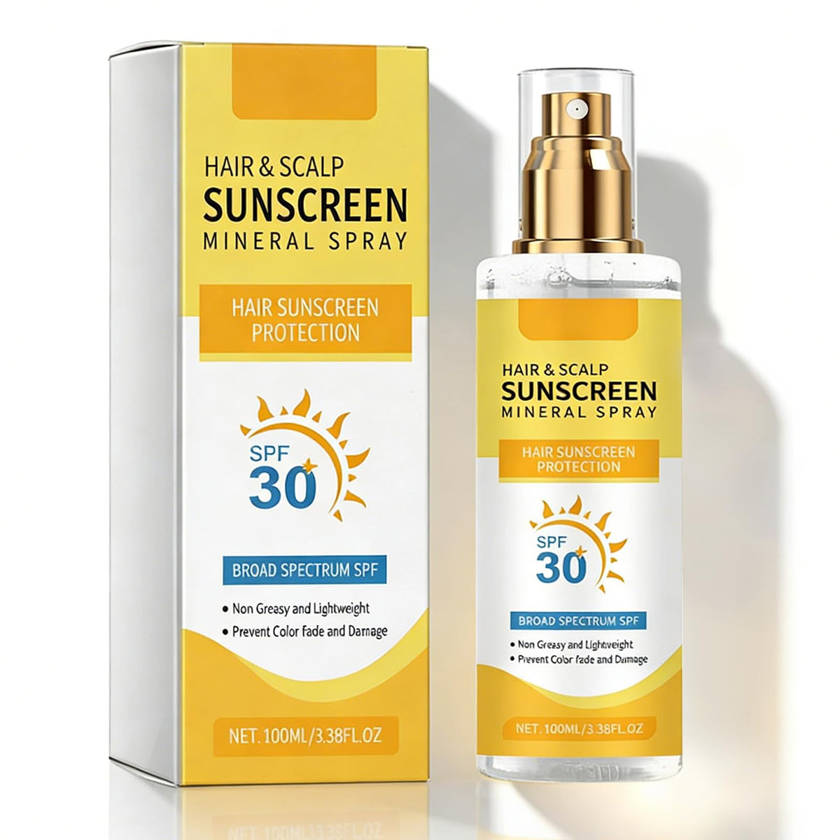 Omexry front bottle view showing SPF 30 protection and easy application benefit