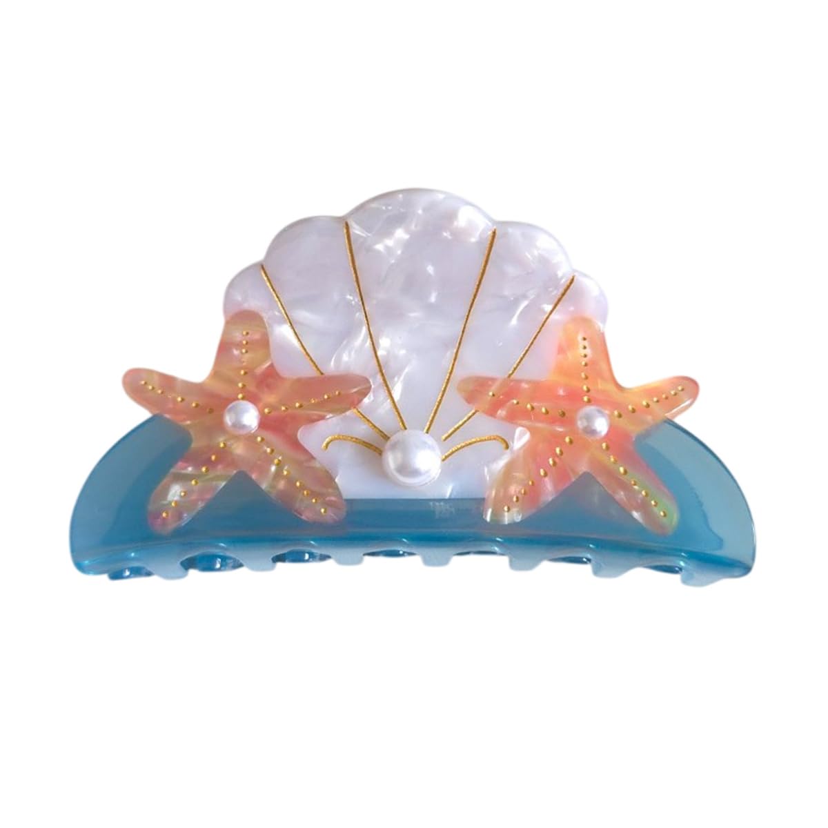 OMG Decor starfish and shell clip front view showcasing shape and decorative detail for style