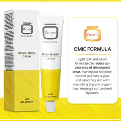 OMIC ingredient label highlighting alpha arbutin for targeted brightening