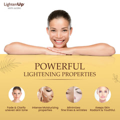 OMIC Lighten-Up being applied to face and neck to brighten targeted areas