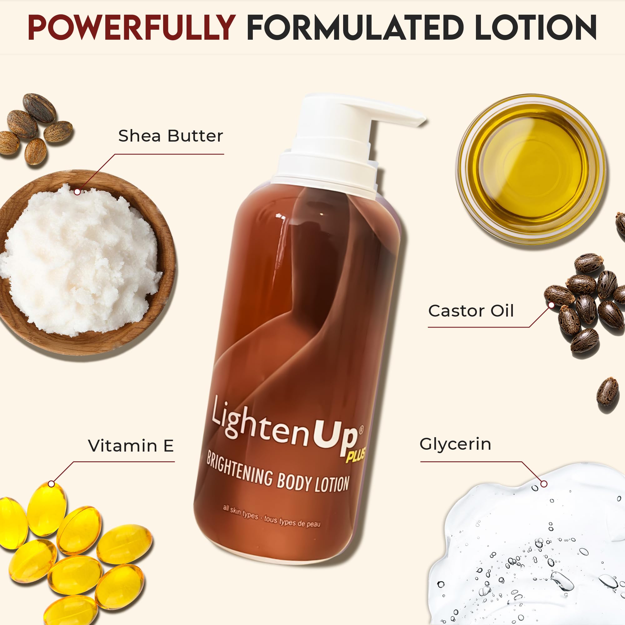 OMIC Lighten-Up rubbed into hands to show rapid moisturizing benefit