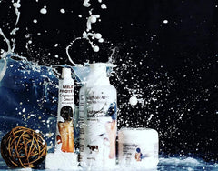 OMIC Lighten-Up label showing key ingredients like lactic acid and shea