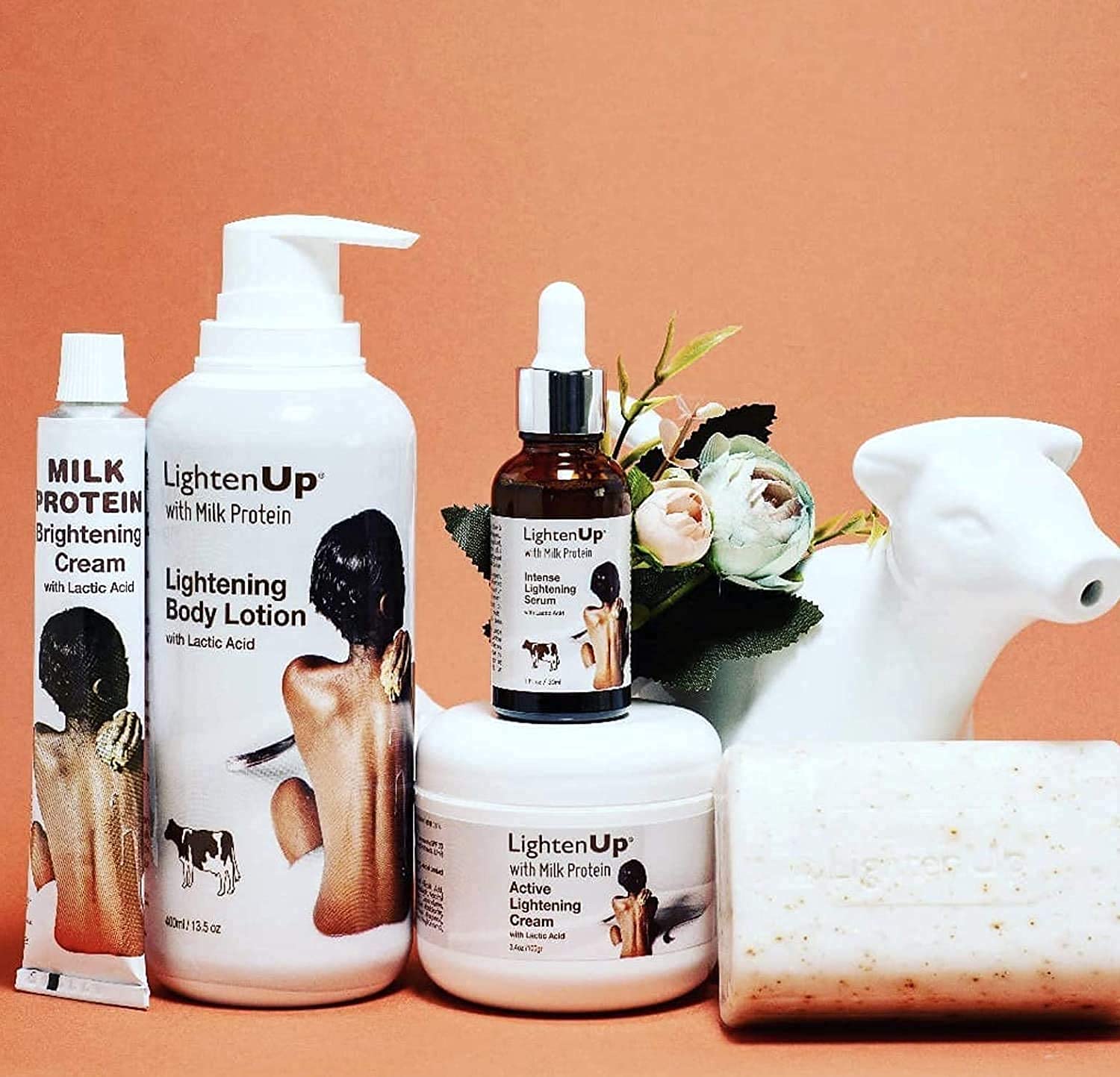 OMIC Lighten-Up on bathroom shelf in lifestyle scene for daily routine