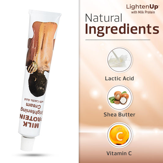 OMIC Lighten-Up open jar close-up of cream texture for smooth application