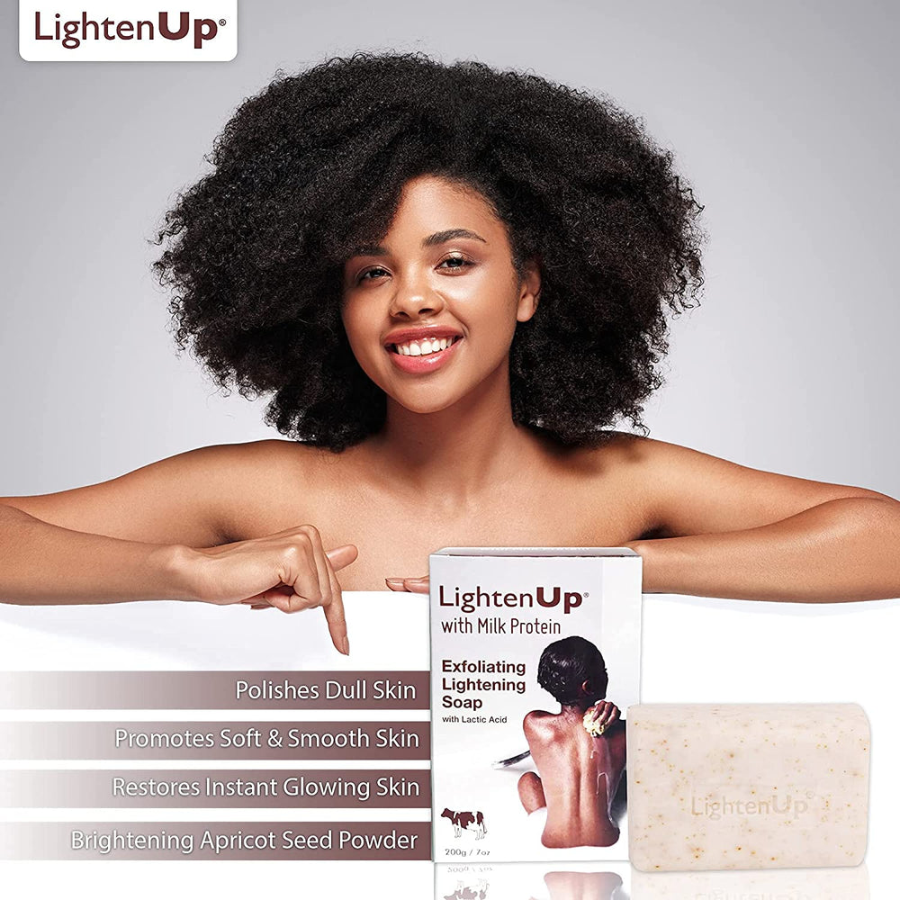 OMIC Lighten-Up close-up of soap texture highlighting smooth formulation