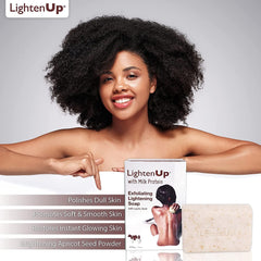 OMIC Lighten-Up close-up of soap texture highlighting smooth formulation