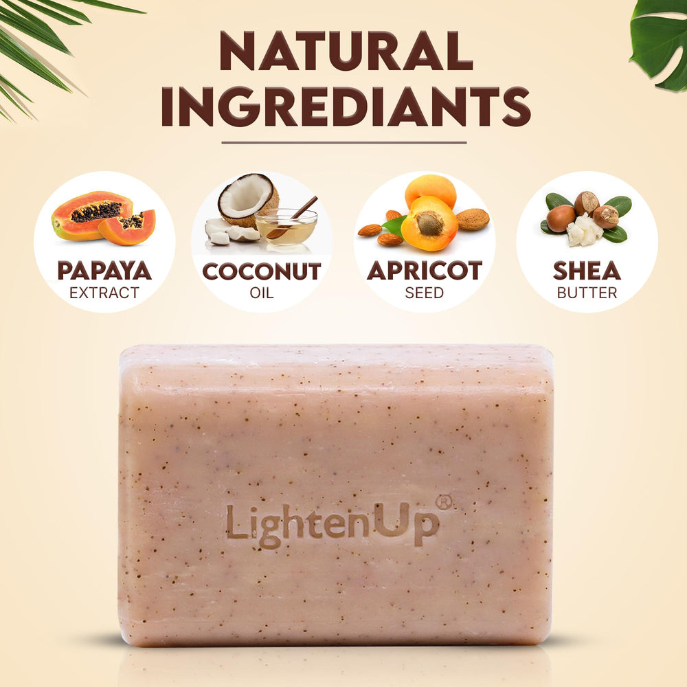 OMIC Lighten-Up with apricot pieces highlighting natural brighteners