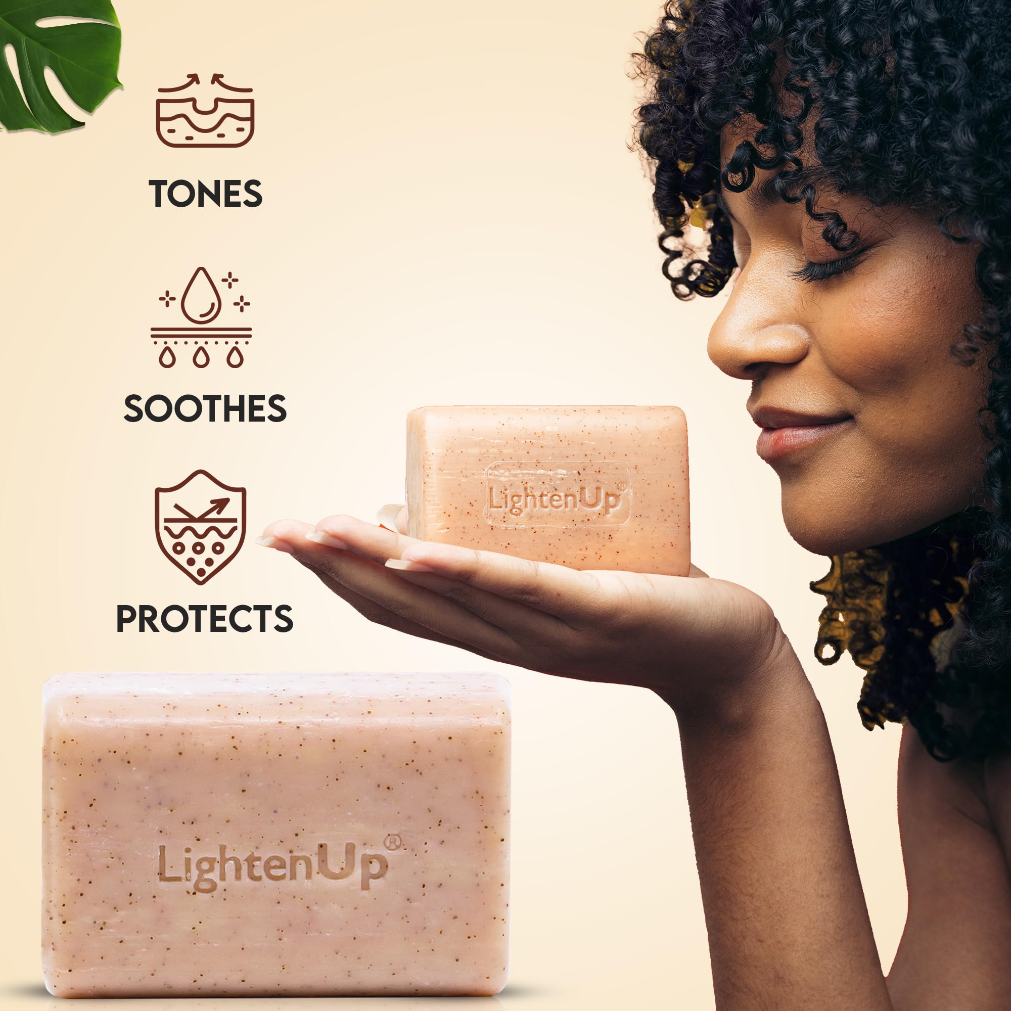OMIC Lighten-Up next to ruler to show 200g size and travel-ready benefit