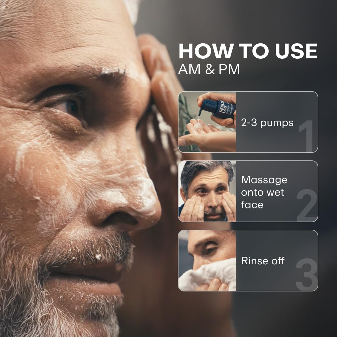 Omnis Uomo applied after shaving showing calming effect and reduced irritation