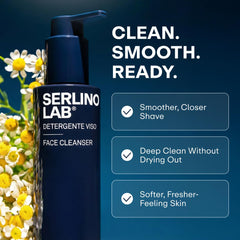 Omnis Uomo with aloe vera leaf close-up showing soothing natural ingredient benefit